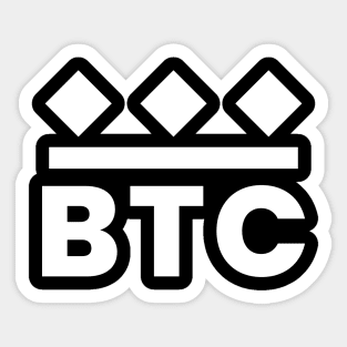 BTC king coin Sticker